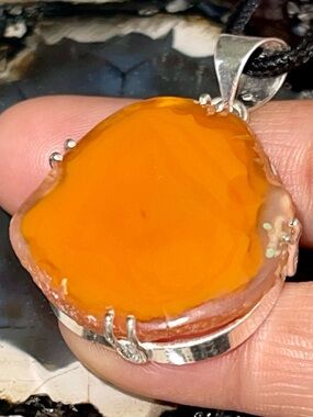 Solar Agate Pendant 1 1/2”